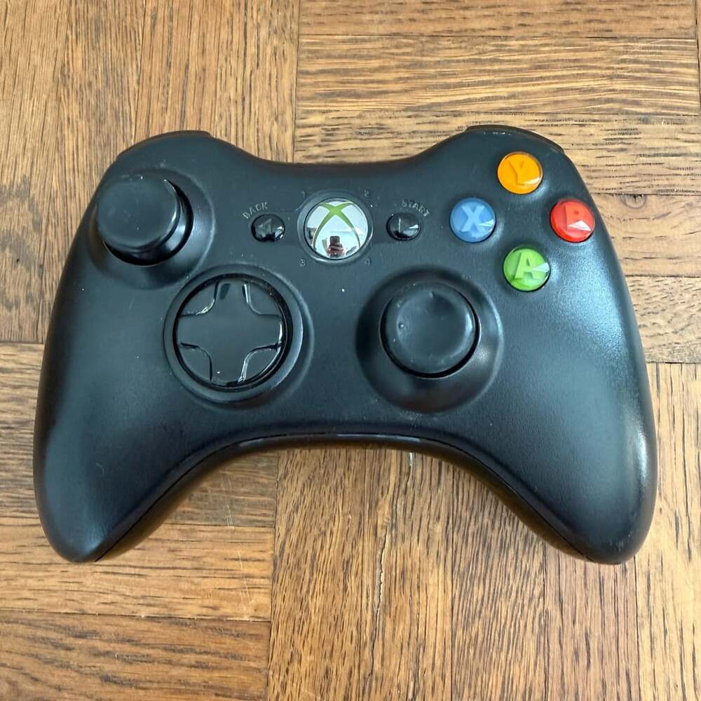 Microsoft Xbox 360 Wireless Controller Black Tested Works